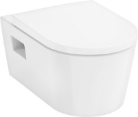Hansgrohe Wand WC spülrandlos EluPura Tiefspüler weiß inkl. WC-Sitz