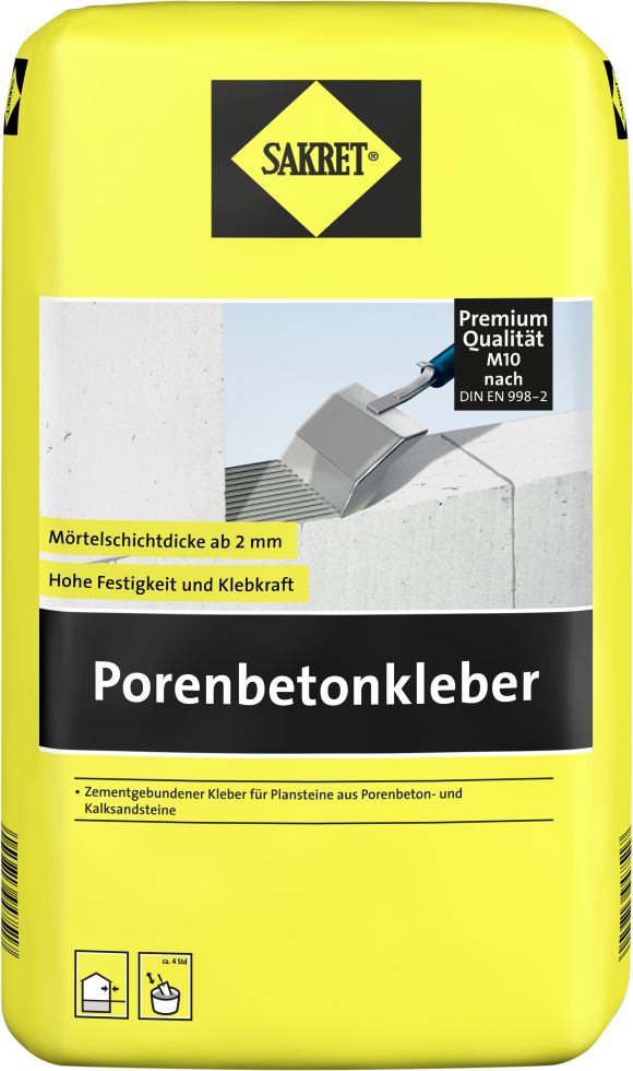 SAKRET Porenbetonkleber 10 kg GLO779100509