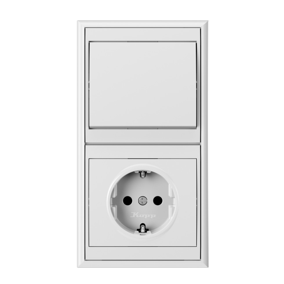Kopp Presa Elettrica Con Messa A Terra E Protezione Contatti – Colore Artico, Modello 923413082 Per Installazione Domestica