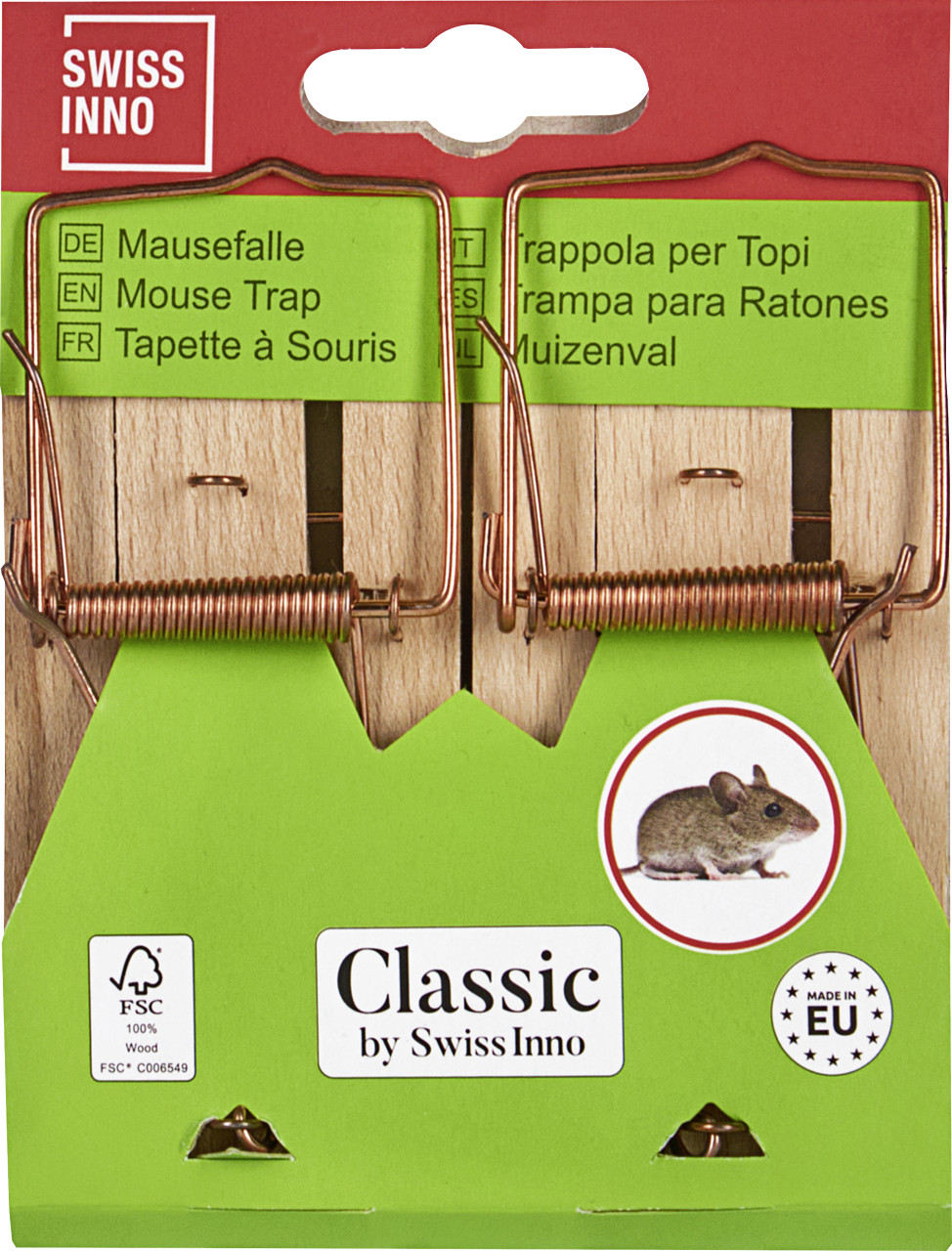 Swissinno Classic Holz-Mausefalle