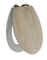 Primaster WC-Sitz Eiche grau MDF, mit Absenkautomatik