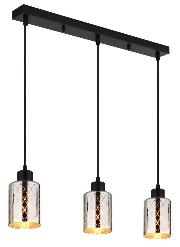 Globo Hängeleuchte Alonso 120 cm schwarz