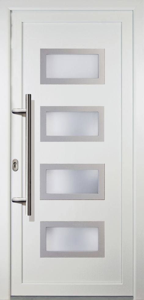 Meeth Haustür Signum PVC Modell 92 98 x 208 cm, DIN links, weiß