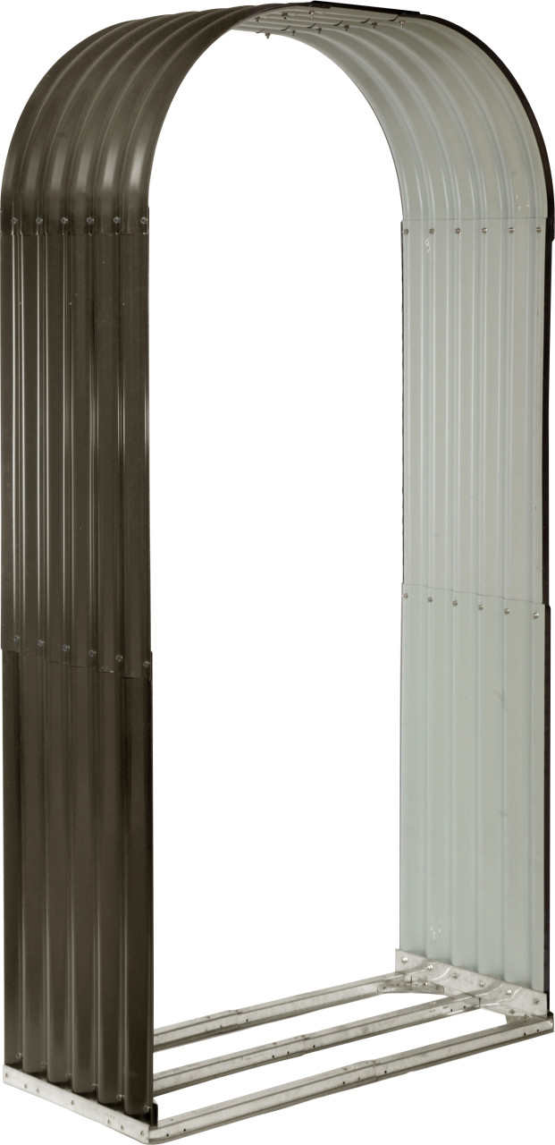 Floraworld Holzunterstand Rundbogen anthrazit 103 cm x 45,5 cm