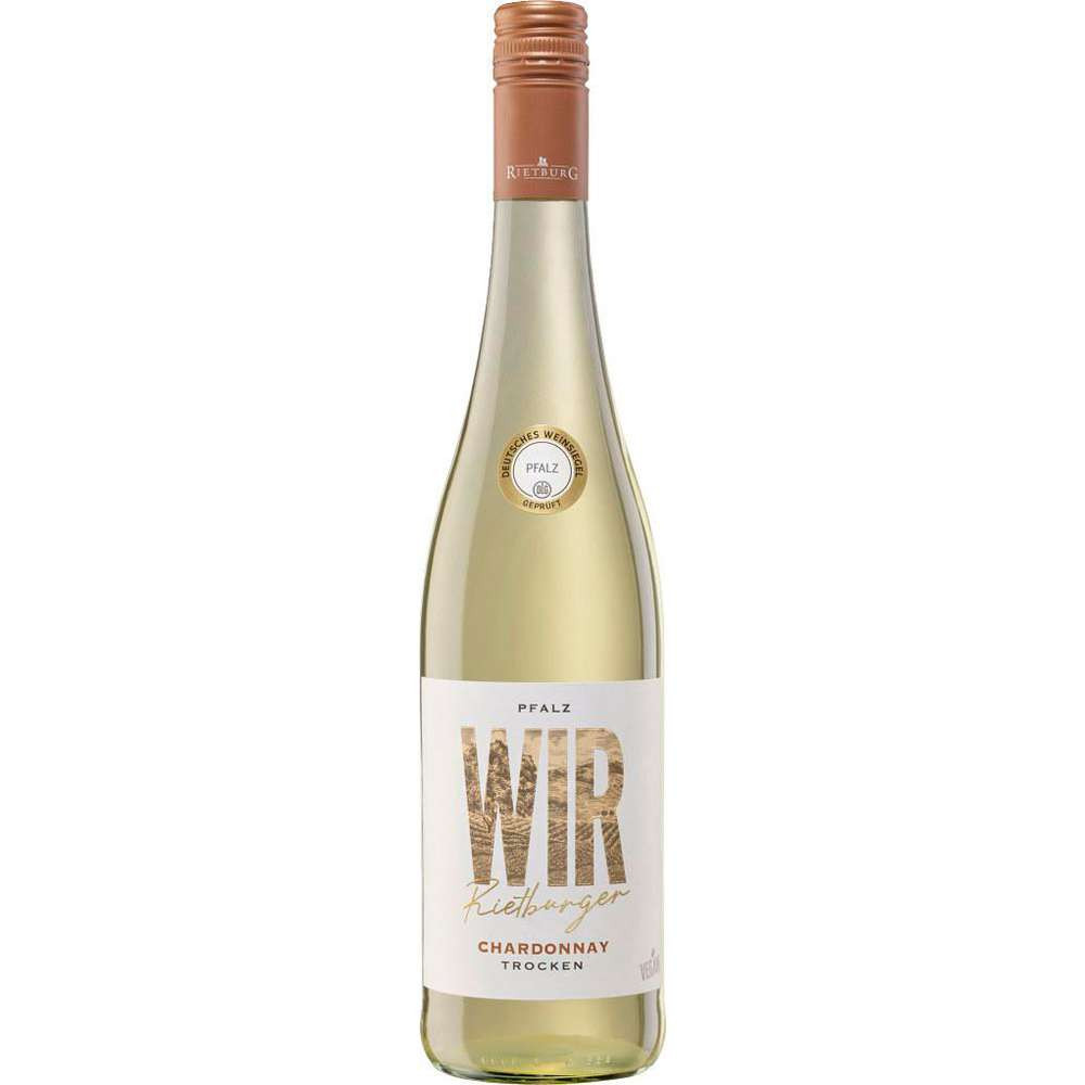 Wir Rietburger Weißwein Pfalz Chardonnay QbA trocken 0,75 l GLO642011636