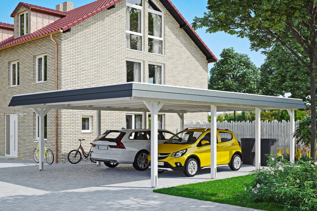 SkanHolz SKAN HOLZ Carport Wendland 630 x 879 cm mit Aluminiumdach GLO784204921