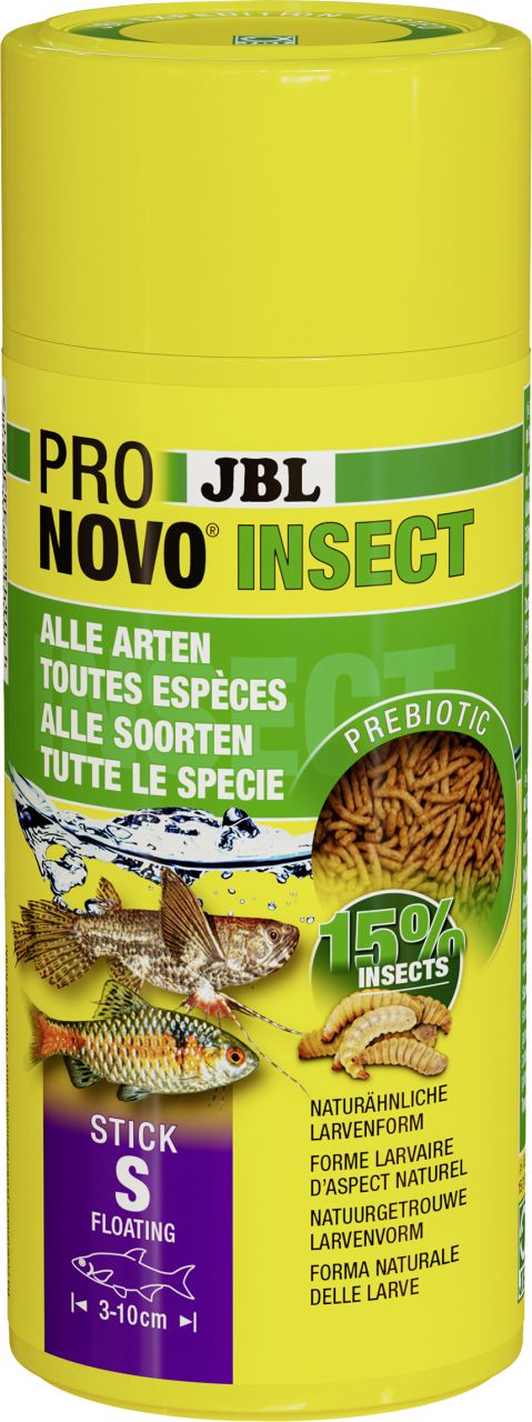 JBL Aquaristik JBL Fischfutter Pronovo Insect Stick S Insektensticks Fischfutter 250 ml GLO629501250