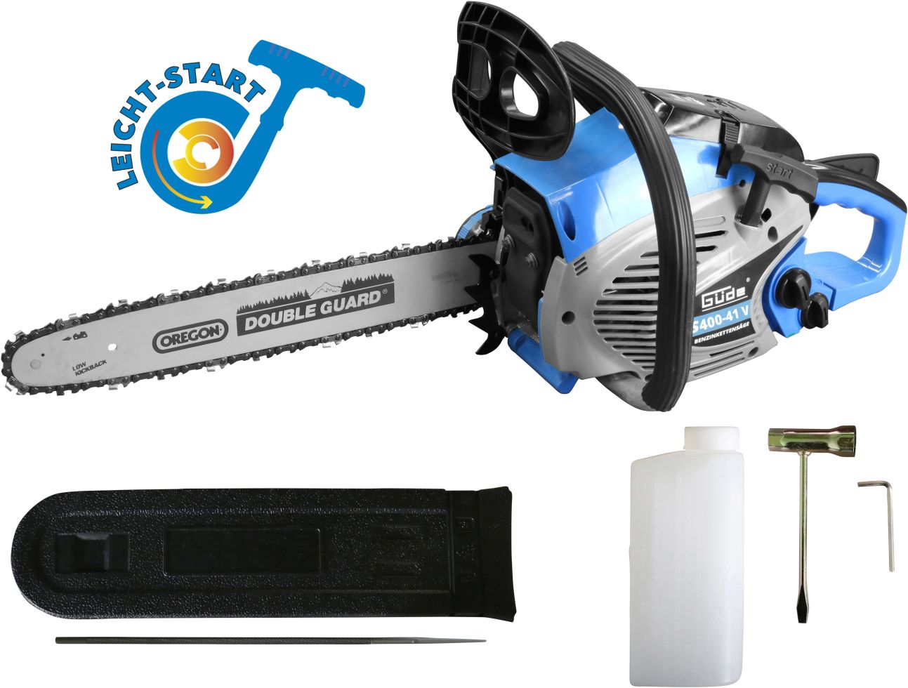 Güde Benzin Kettensäge KS 400-41 V 1,4 KW 37,5 Cm Schnittlänge Von