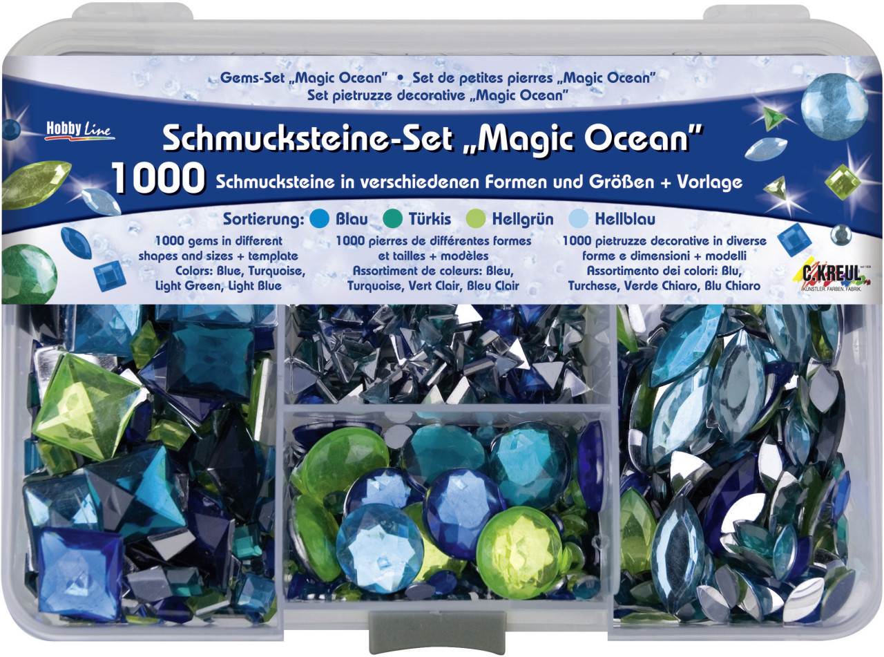 Kreul Schmucksteine Set Magic Ocean GLO663400209