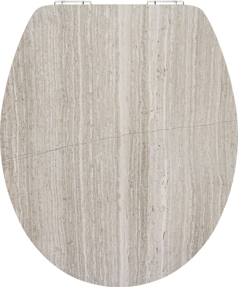 Primaster WC-Deckel mit Absenkautomatik White Wood weiß