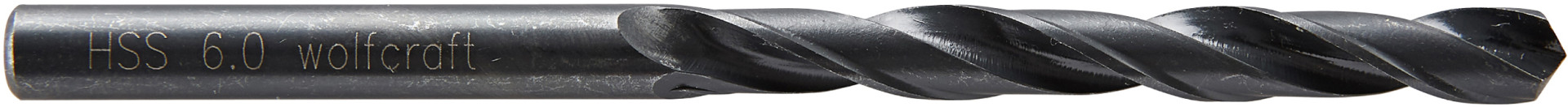 Wolfcraft Metallbohrer HSS rollgewalzt 7506010 Ø 6,0 mm Rundschaft