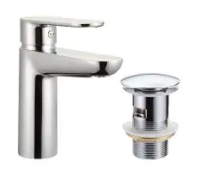 Primaster Waschtischarmatur Prag verchromt wassersparend, mit Water Label