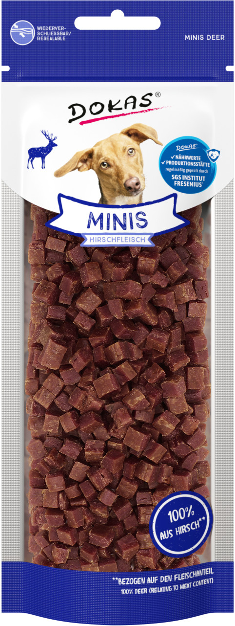 Dokas Minis Hirschfleisch 60 g (Hund) GLO629308415