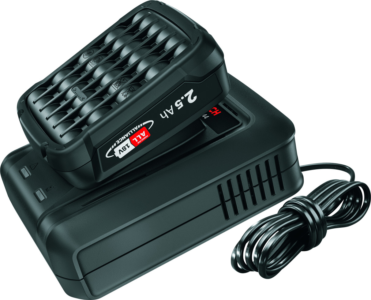 BOSCH Starter-Set 18 V Alliance, 1600A02CK7, 2,0 Ah Akku AL 18V-20