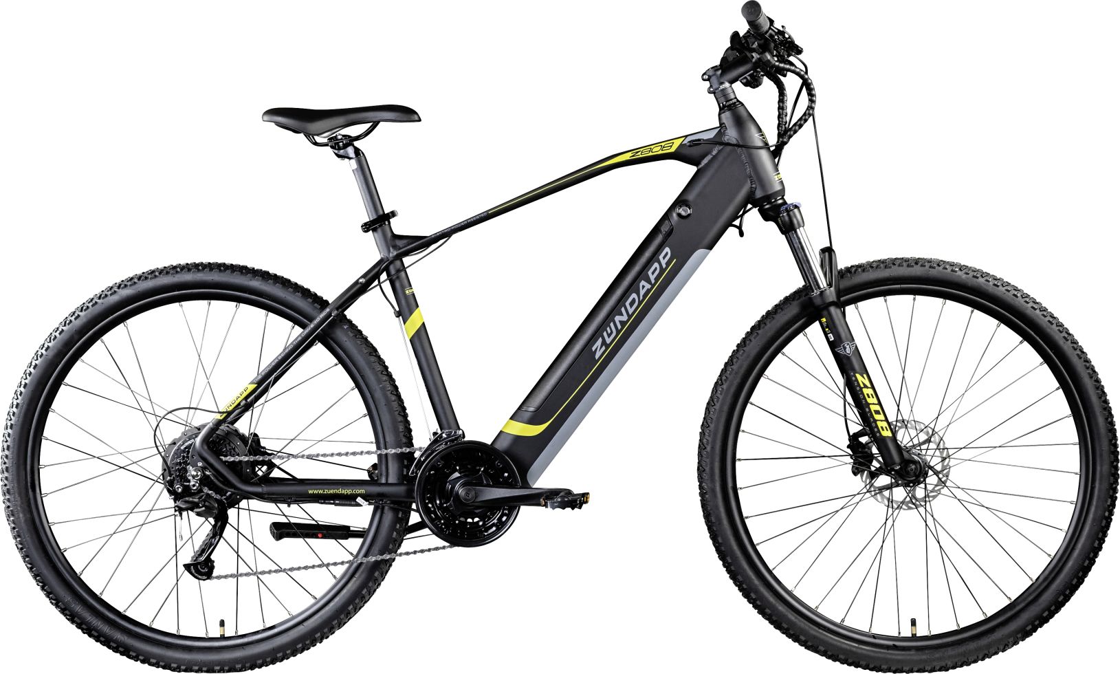 Zündapp E-Bike MTB Z808 29 Zoll 24-Gang 504 Wh schwarz gelb