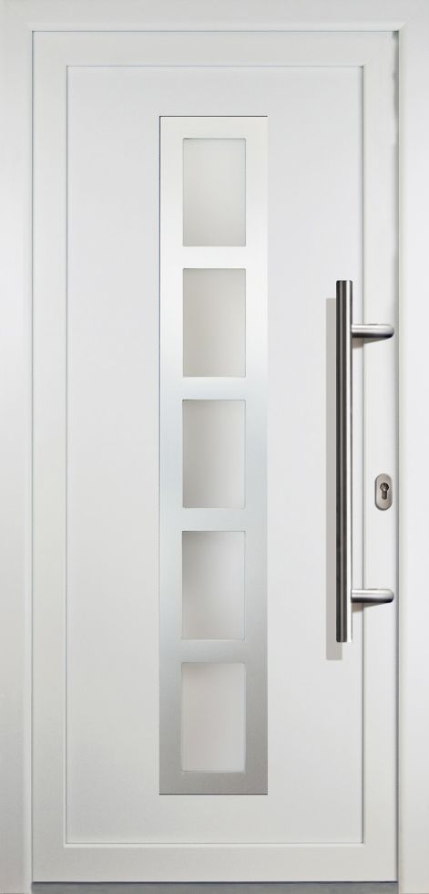 Meeth Haustür Signum PVC Exclusiv PVC Modell 51 98 x 208 cm, DIN rechts, weiß