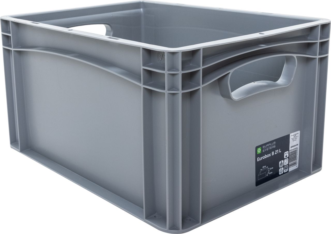 Eurobox 40 x 30 x 22 cm, 20,8 L, grau