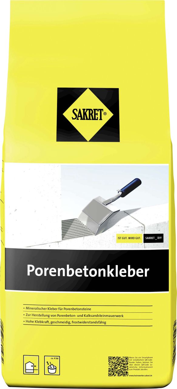 SAKRET Porenbetonkleber 5 kg GLO779100508