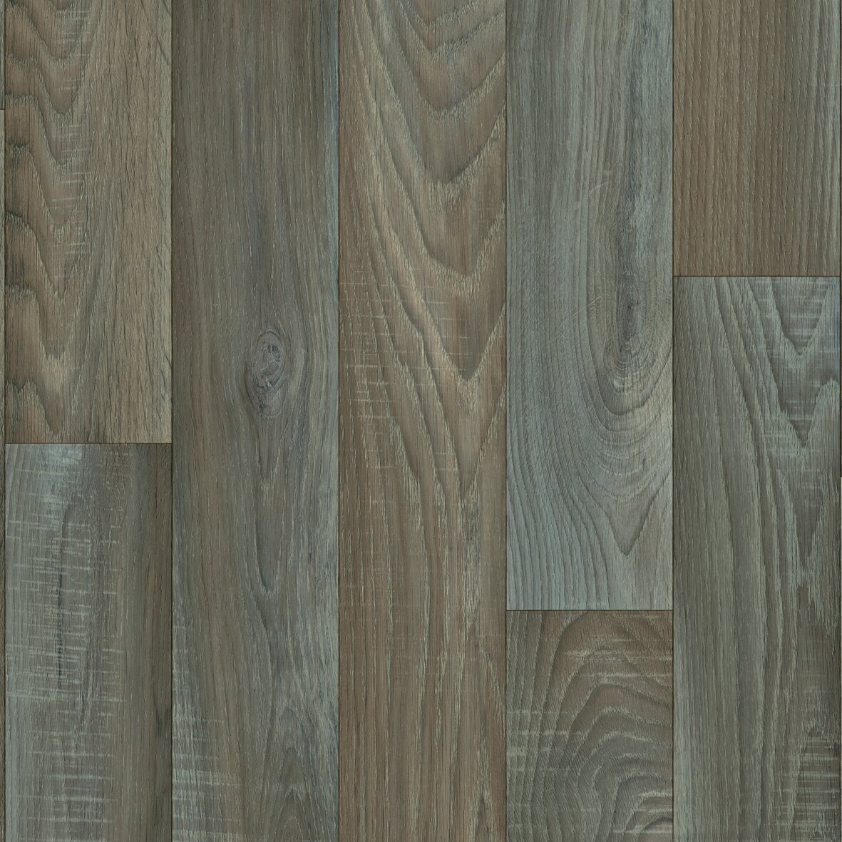 Bodenbelag Vinyl 3 m Holzoptik braun/silber