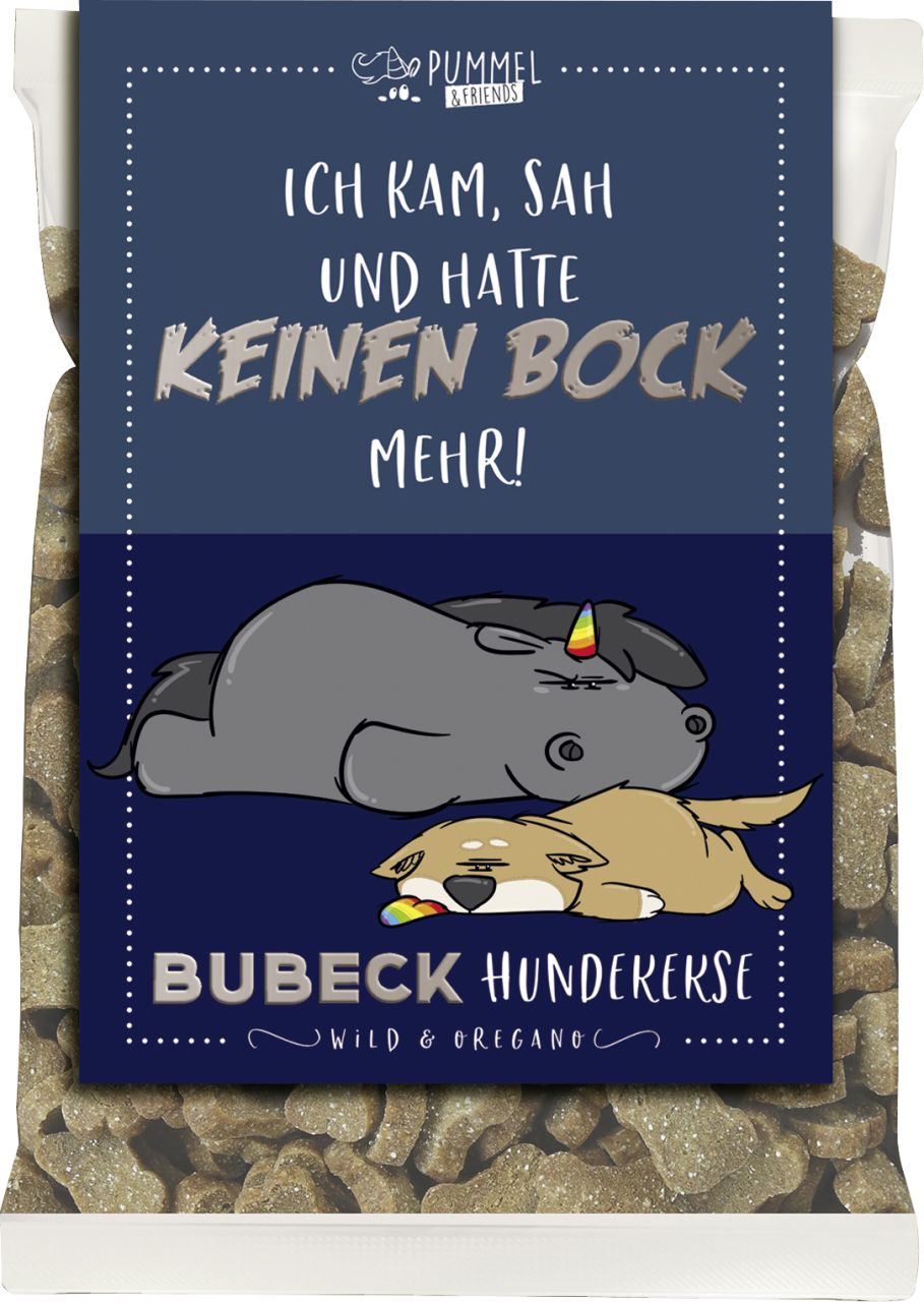 Bubeck Grummeleinhorn Hundekuchen mit Wild & Oregano210g GLO629307586