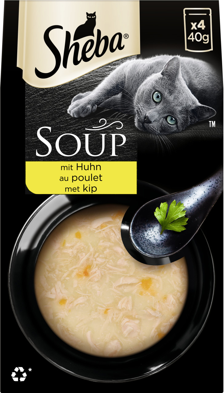 Sheba Soup Katzensuppe Adult 4 x 40 g Huhn