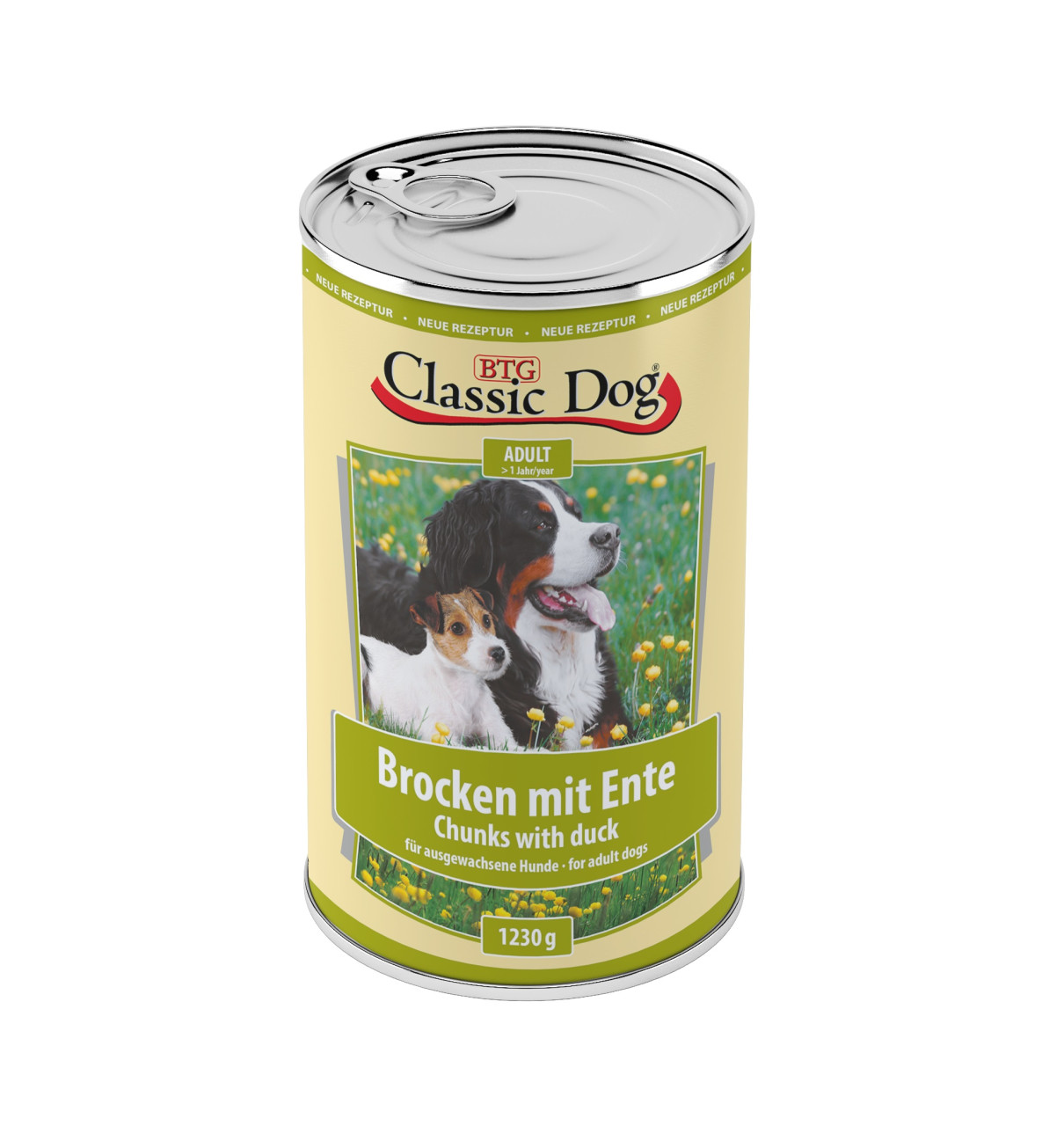 Classic Dog Hundefutter Brocken Ente 1230 g GLO629307700