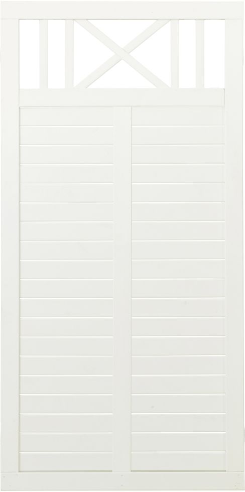 Plus Zaun Nostalgie 90 x 180 cm RAL 9010 Weiß