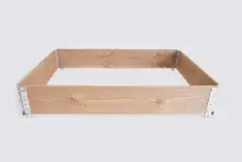 Upyard Beetrahmen Holz 120 x 80 cm natur