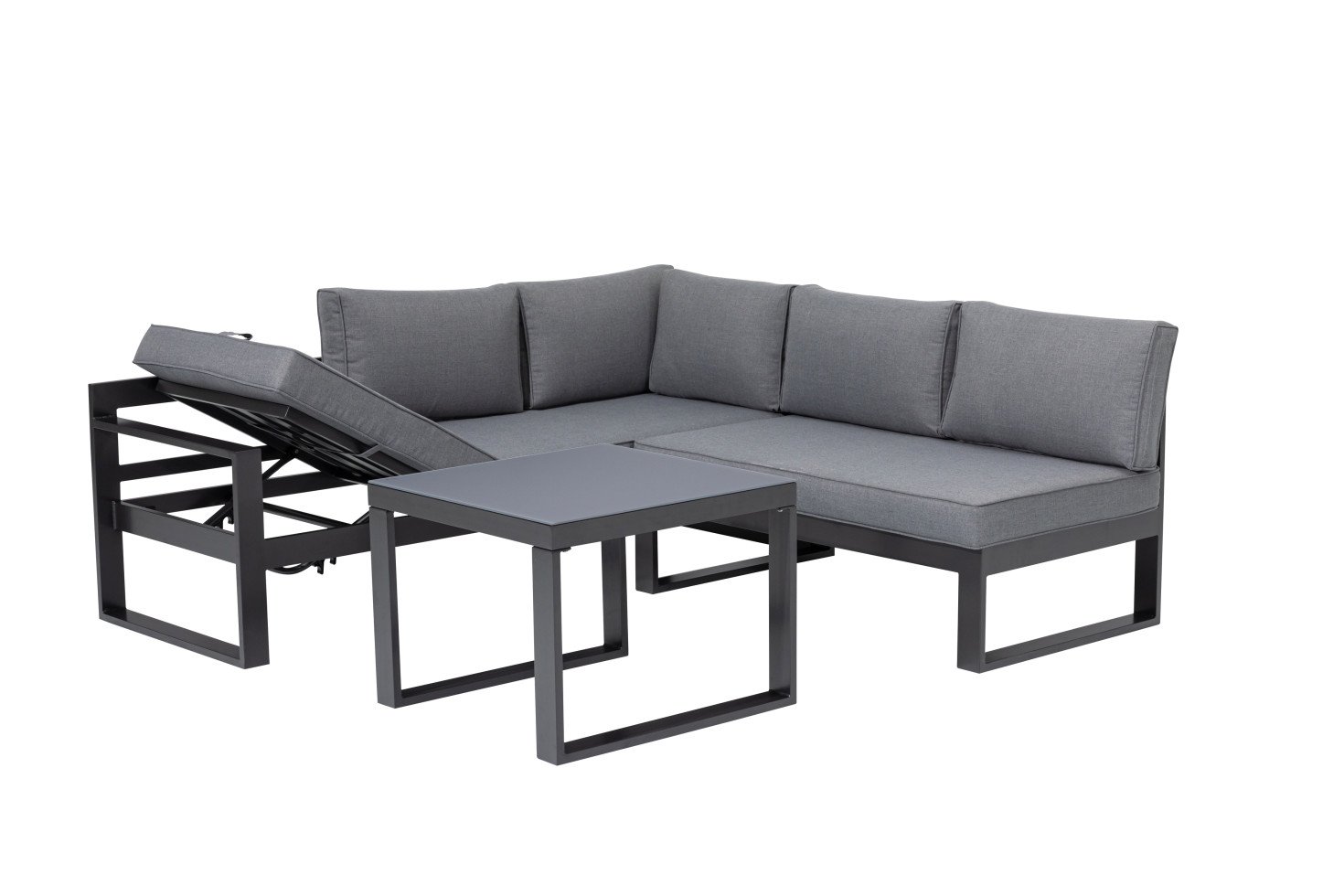 Primaster GartenmöbelSet Limoncello Aluminium mit verstellbarem