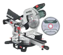 Metabo Kappzugsäge KGS 254 M inkl. 2 x Hartmetall-Sägeblatt