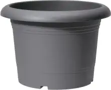 Scheurich Pflanzgefäß Oliver Ø 70 cm metallic grau