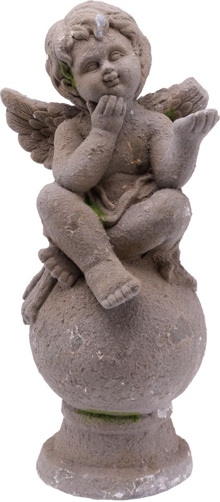 TrendLine Dekofigur Engel 45 x 20 cm grau