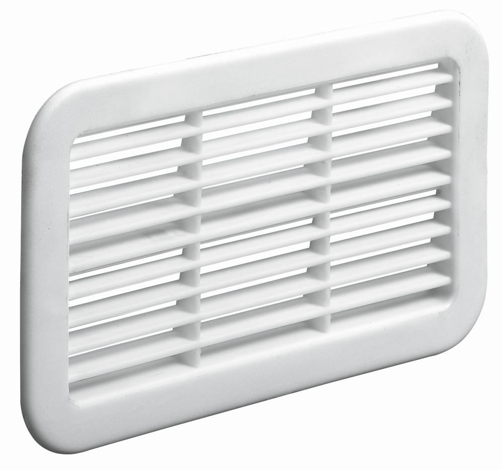 Hettich Lüftungsgitter eckig 78 x 128 mm Kunststoff, 1 Stück