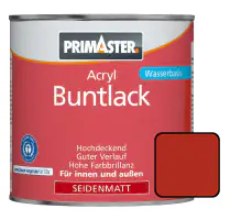 Primaster Acryl Buntlack RAL 3000 375 ml feuerrot seidenmatt