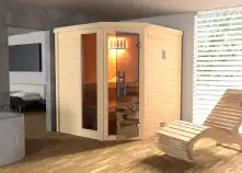 Weka Massivholzsauna Turku 1 Sparkomplettset