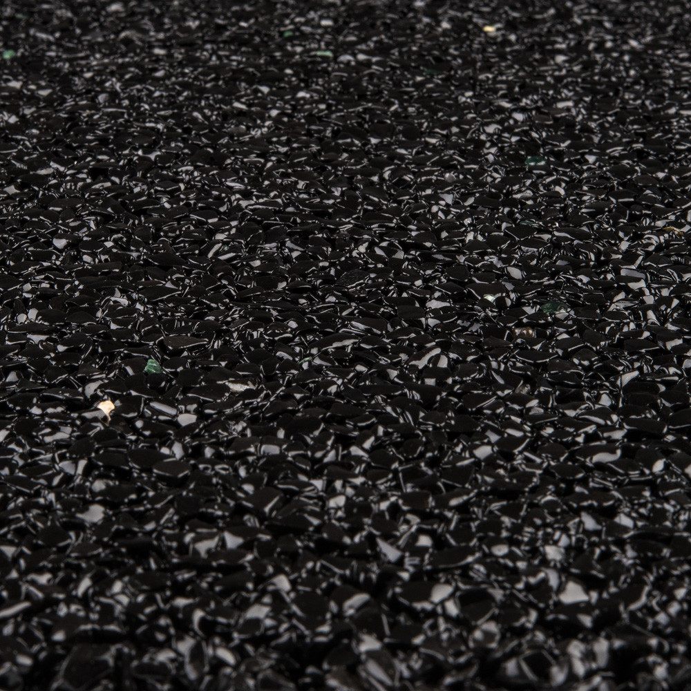 RAVELLO Steinteppich Boden Outdoor Körnung Fein Farbe schwarz 15 kg Set