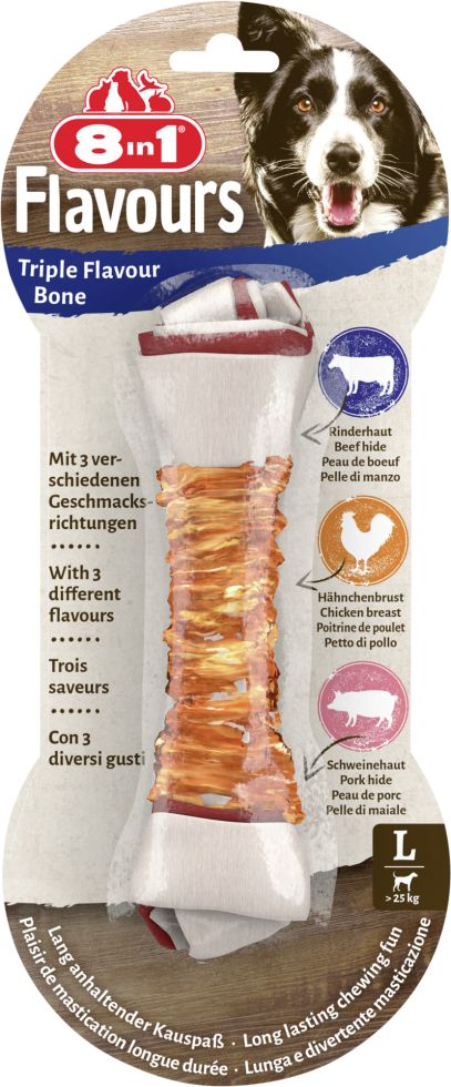 8in1 Flavours Kauknochen Triple Flavour L GLO629306273