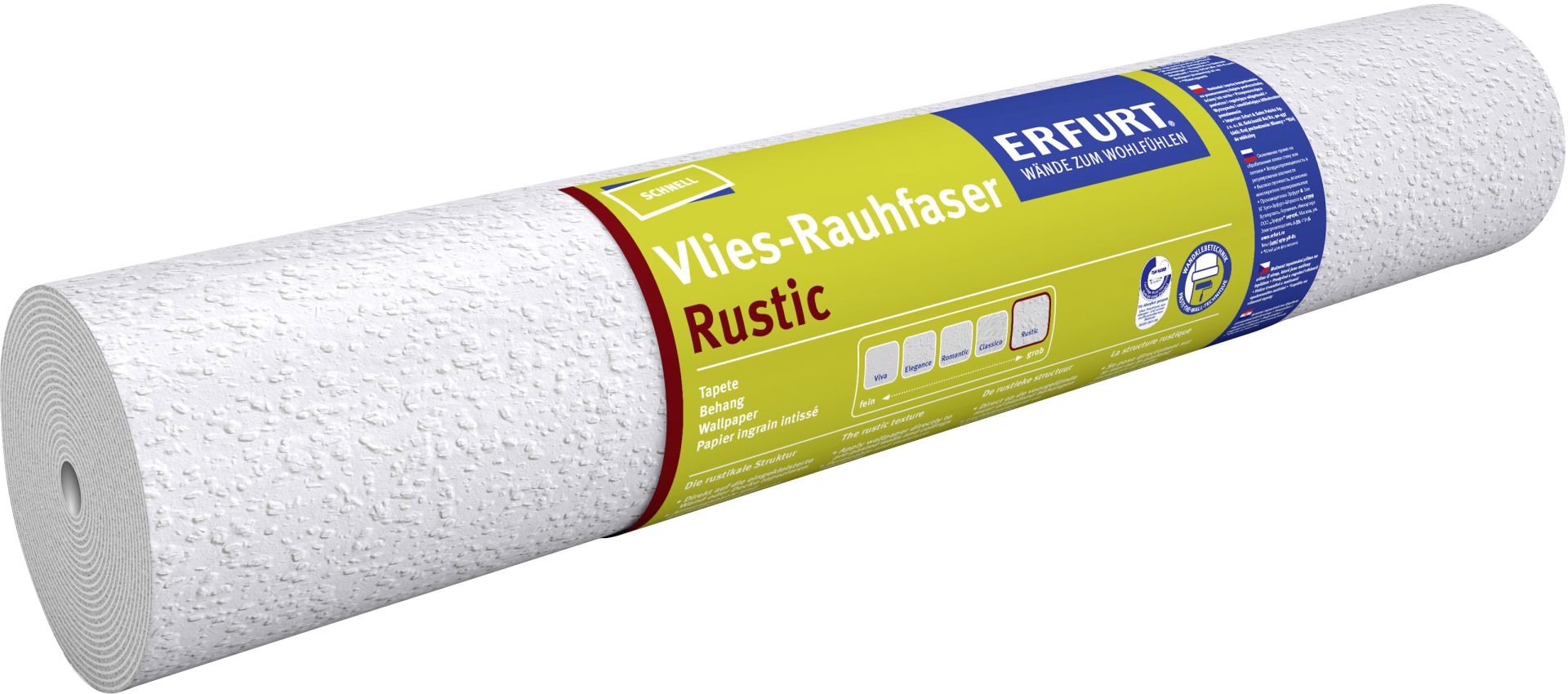 Erfurt VliesRauhfaser Rustic weiß 10 x 0,53 m kaufen Globus Baumarkt