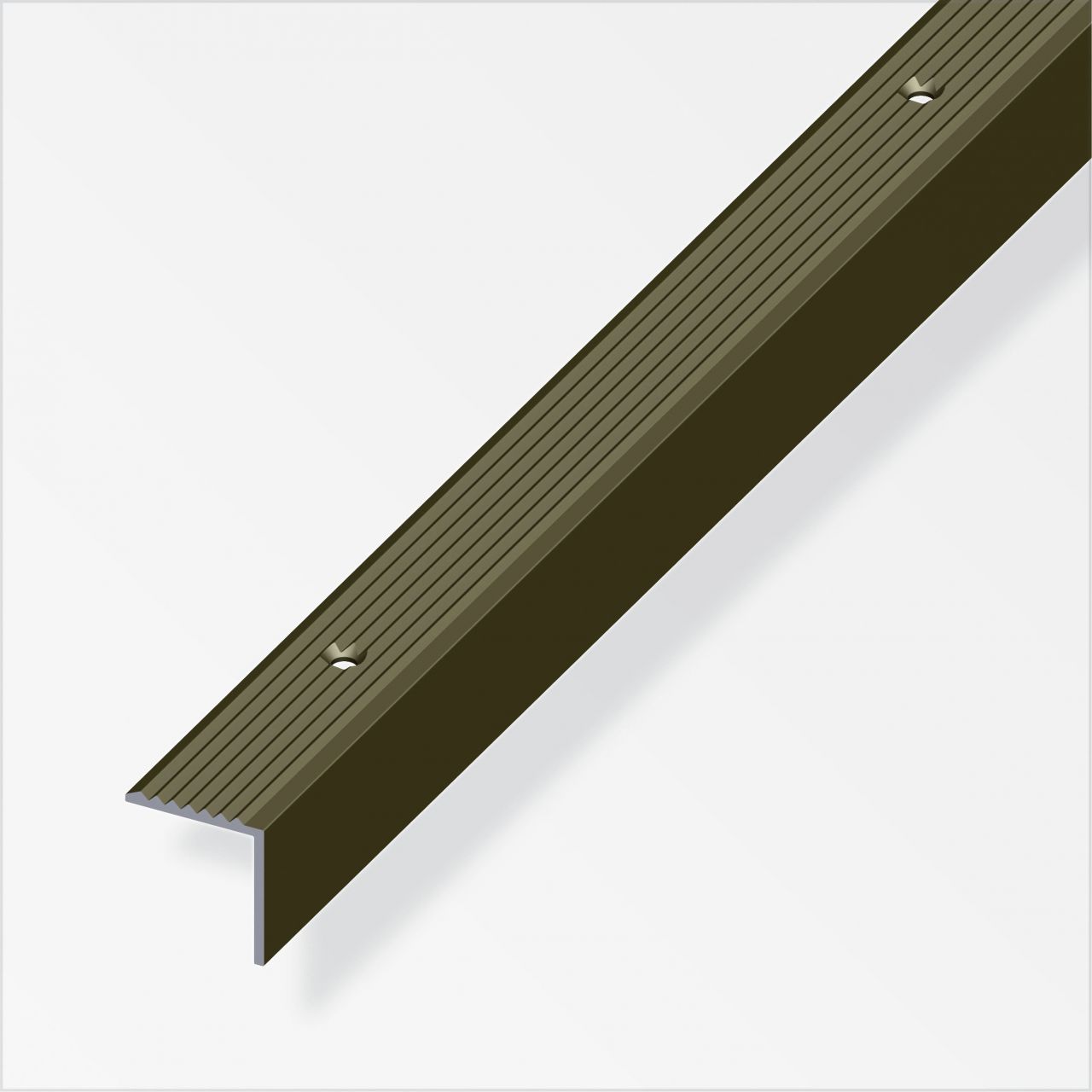 alfer Treppenprofil 1 m, 19 x 20 mm Aluminium eloxiert bronze GLO763245272