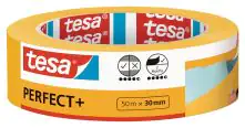 tesa Malerband Perfect+ 50 m x 30 mm, gelb