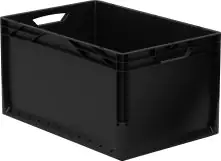 Surplus Systems Eurobox 60 x 40 x 32 cm, 62 l, schwarz