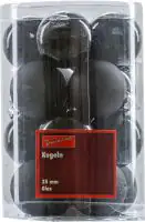 TrendLine Weihnachtskugeln aus Glas Ø 3,5 cm schwarz 16 Stück\n